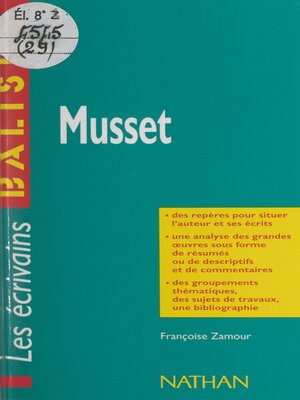 cover image of Musset